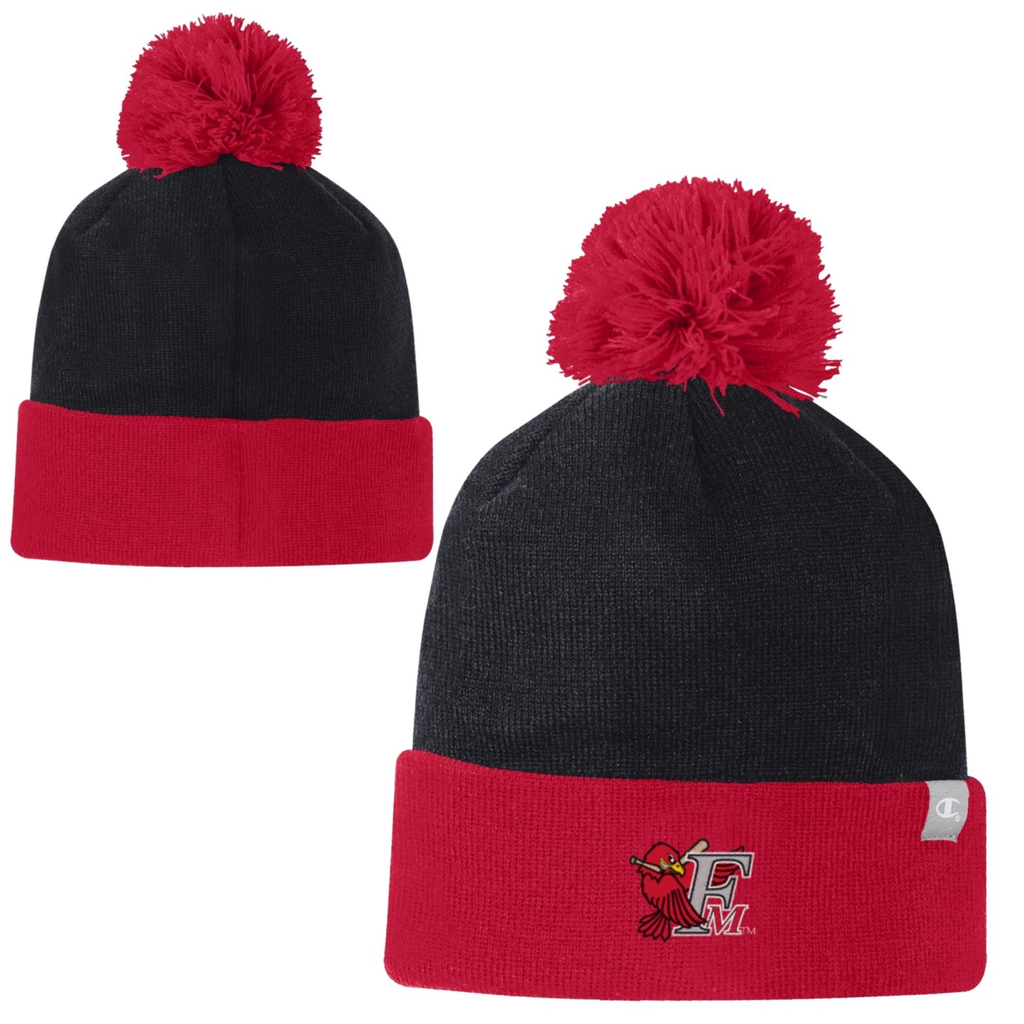 Red Pom Beanie